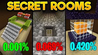 I Found Minecrafts Rarest Secret Rooms [upl. by Thorrlow]