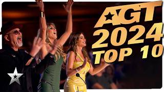 Americas Got Talent 2024 Top 10 BEST Auditions [upl. by Dollie]