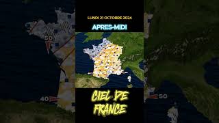 Prévision météo France pour demain le Lundi 21 Octobre 2024 france meteo meteofrance information [upl. by Etnauj]