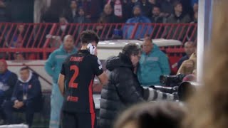 Pau Cubarsí Injury No Red Card Barcelona vs Crvena Zvezda Champions League 2024 [upl. by Hafeetal]