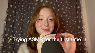 Trying ASMR for the first time [upl. by Cynthea340]