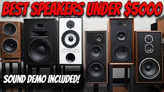 The FIVE BEST Speakers You Can Buy UNDER 5000 w Sound Demo [upl. by Llehcsreh]