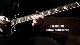 Guitar Solo Example over Ambience Crescendo Backing Track [upl. by Droffilc]