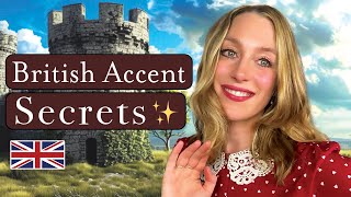 British Accent Secrets 🤫  Sound more British 🇬🇧  British English 🫖 [upl. by Ahtnamys]