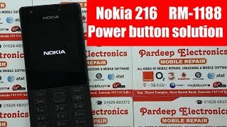 Nokia 216 power button solution RM1188  Pardeep Electronics [upl. by Billi795]