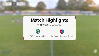 SV Todesfelde gelingt Überraschung gegen SV Drochtersen Assel l Regionalliga Nord 15Spieltag [upl. by Axe]