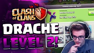 😱SO VIEL ELIXIER FÜR DRACHE LEVEL 2  Clash of Clans Deutsch [upl. by Abehshtab]