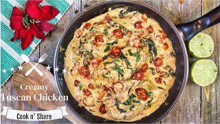 Creamy Tuscan Chicken in 30 Minutes [upl. by Ddarb]