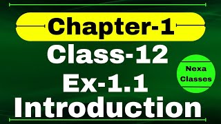 Introduction Chapter1  Relation amp Function  Class 12 Math Chapter1  Chapter1 Class12 Nexa Classes [upl. by Deb]