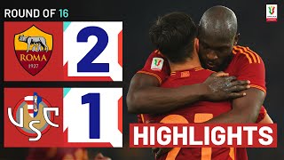 ROMACREMONESE 21  HIGHLIGHTS  Roma mount late comeback  Coppa Italia Frecciarossa 202324 [upl. by Steel148]