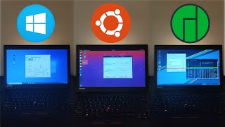 Windows 10 vs Ubuntu vs Manjaro XFCE  Speed Test [upl. by Lahcar]