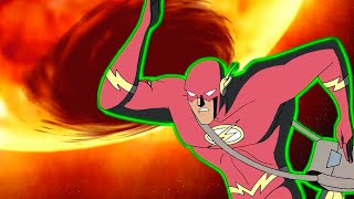 Flash makes the Impossible Sun Run to Save Earth from Evil Justice League [upl. by Eecats]