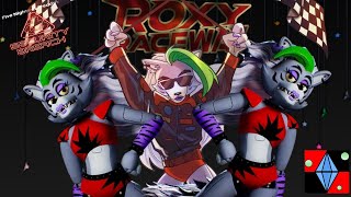 exploring roxy raceway  five nights at Freddys security breach [upl. by Leyes]