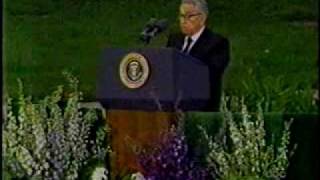 Richard Nixon Funeral 3 Henry Kissingers Eulogy [upl. by Ailaht]