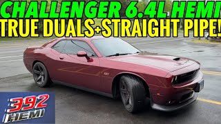 2018 Dodge Challenger 392 HEMI 64L V8 w TRUE DUAL STRAIGHT PIPES [upl. by Navets]