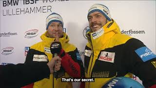 Winner interview 2MenBob Lillehammer [upl. by Mather333]