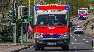 24 MINUTEN ALARM amp EINSATZFAHRTEN  VIEL BLAULICHT amp HORN  RETTUNGSDIENST DRK KV KARLSRUHE [upl. by Barnum741]