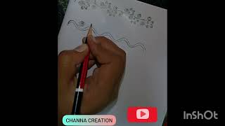 CHANNA CREATION Festival Border Rangoli Design❤️👍 Do subscribe [upl. by Uzzi]