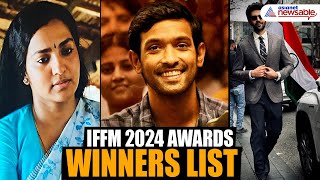 IFFM 2024 Winners List Kartik Aaryan Ram Charan Parvathy Thiruvothu amp More Honored [upl. by Vanderhoek493]