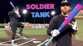 Hitting with the 2025 SOLDIER TANK  BBCOR Baseball Bat Review [upl. by Oeflein]