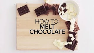 HOW TO MELT CHOCOLATE IN DOUBLE BOILER I tipnopedia chocolate doubleboiler curdledchocolate [upl. by Pyne256]