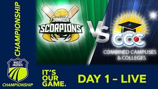 🔴 LIVE Jamaica v CCC  Day 1  West Indies Championship 2024  Wednesday 14th February [upl. by Anitnemelc]