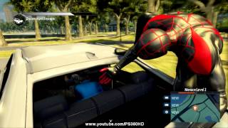 The Amazing Spiderman 2 Video Game  Car Chase Gameplay 1080p [upl. by Nazay]