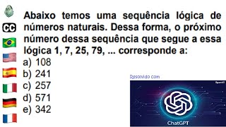 Raciocínio Lógico Concurso TJMG 2022 IBFC Resolvido com Inteligência Artificial ChatGPT [upl. by Epoillac454]