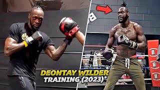 Deontay Wilder training for next fight Crazy Power HIGHLIGHTS HD BOXING 2023 [upl. by Boynton]