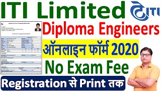 ITI Limited Diploma Engineers Online Form 2020 ¦¦ How to Fill ITI Limited Engineers Online Form 2020 [upl. by Aromat232]