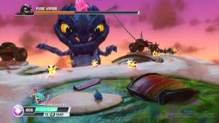 Skylanders Swap Force  Serpents Peak Fire Viper Boss Battle [upl. by Mallina737]