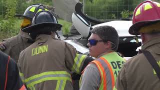 6 21 24 Single vehicle crash with pinin on Interstate 95 67mile marker [upl. by Eentrok]