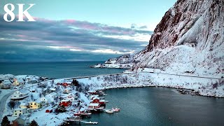 8K Reine Lofoten NORWAY 🇳🇴 [upl. by Nalro]