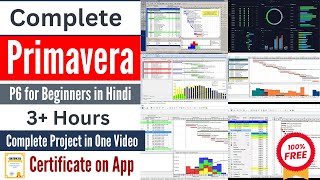 Complete Primavera P6 For Beginners in 3 Hours  Full Project in Primavera in Hindi [upl. by Adiaj]