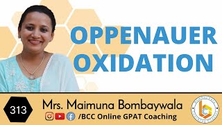 oppenauer oxidation  named reaction [upl. by Searle]