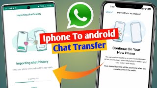 How to transfer whatsapp chat from iphone to android  transfer whatsapp chat iphone to samsung [upl. by Sivel309]