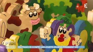 MADE IN FRANCE  En FrancheComté les jouets en bois prennent vie [upl. by Glennie]