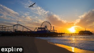 Santa Monica Beach Cam powered by EXPLOREorg [upl. by Ellenhoj]