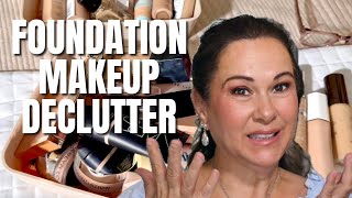 FOUNDATION MAKEUP DECLUTTER [upl. by Gerda]