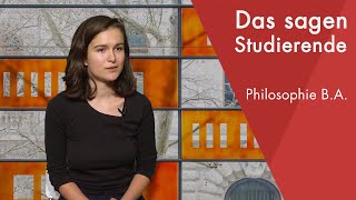 quotDas sagt die Studentinquot  Philosophie BA studieren [upl. by Tol789]