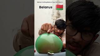 Belarus 🇧🇾 Flag Color Balloon Cutting asmr relaxing [upl. by Corissa268]