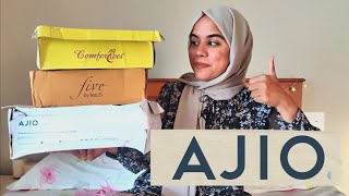 AFFORDABLE AJIO FOOTWEAR HAUL  starting Rs 320😱  DAILYWEAR FLATS  Malayalam [upl. by Faith]