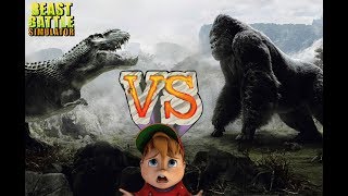 King Kong vs TRex  Beast Battle Simulator 1 [upl. by Anha556]