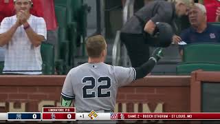 Harrison Bader Gets Standing Ovation In Return To St Louis [upl. by Oulman]