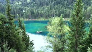 Montée en funiculaire depuis le lac Cauma Grisons [upl. by Alleunamme621]