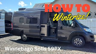 Winnebago Solis 59PX  How To Winterize [upl. by Ahc]