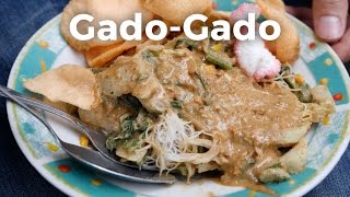 Jakarta Street Food  Local Indonesian GadoGado [upl. by Kellby456]