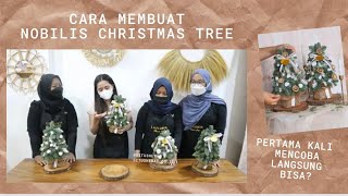 Tutorial Nobilis Christmas Tree with La Floria Flowers [upl. by Thgiwed]