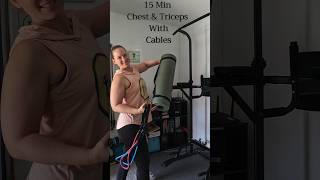 Chest and triceps with cables cableworkout [upl. by Evans]