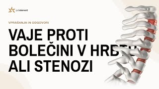 Vaje proti bolečini v hrbtu ali spinalne stenoze 17 prispevek Skrivnosti zdravega telesa [upl. by Eladnar]